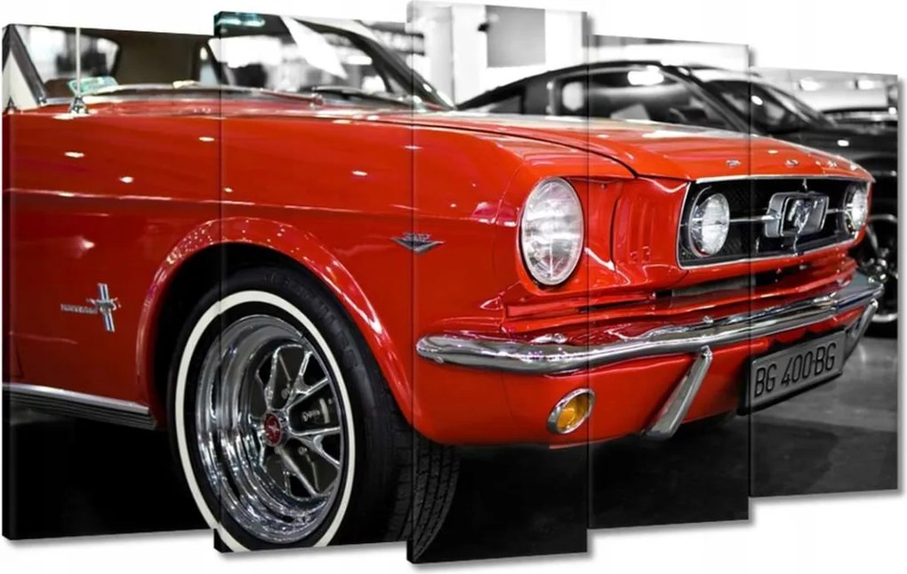 Vászonkép 100x60 Piros Mustang