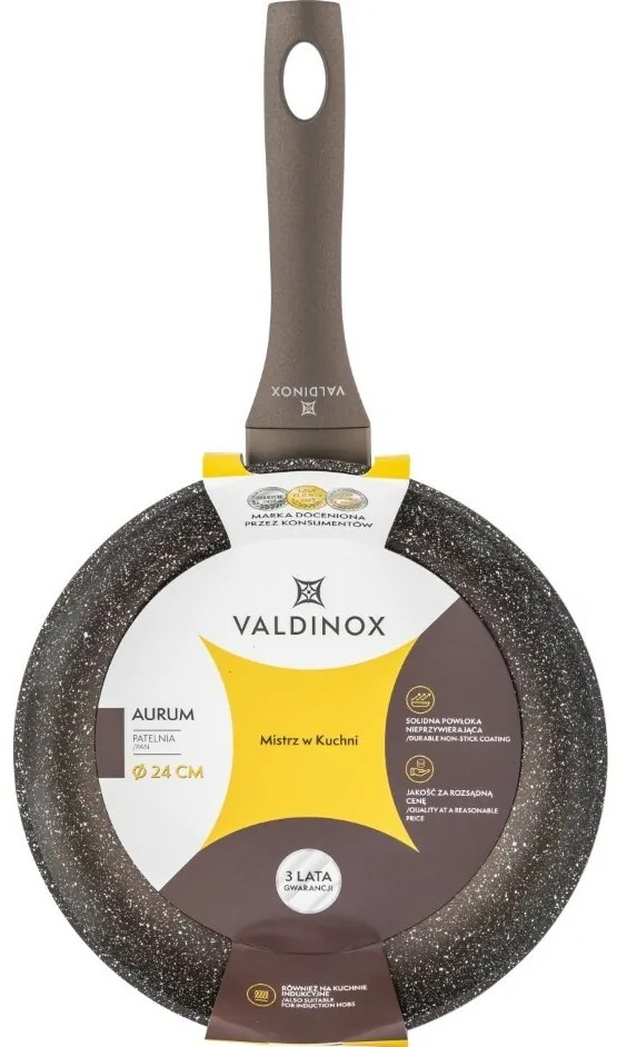 Valdinox Aurum serpenyő tapadásmentes felülettel, 24 cm, 24 cm