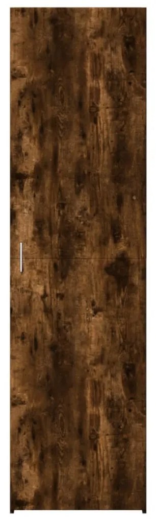 füstös tölgy színű szerelt fa magasszekrény 50x42,5x185 cm