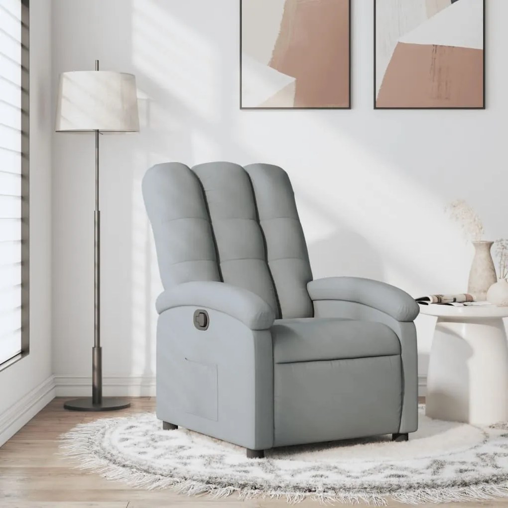 világosszürke szövet relaxfotel