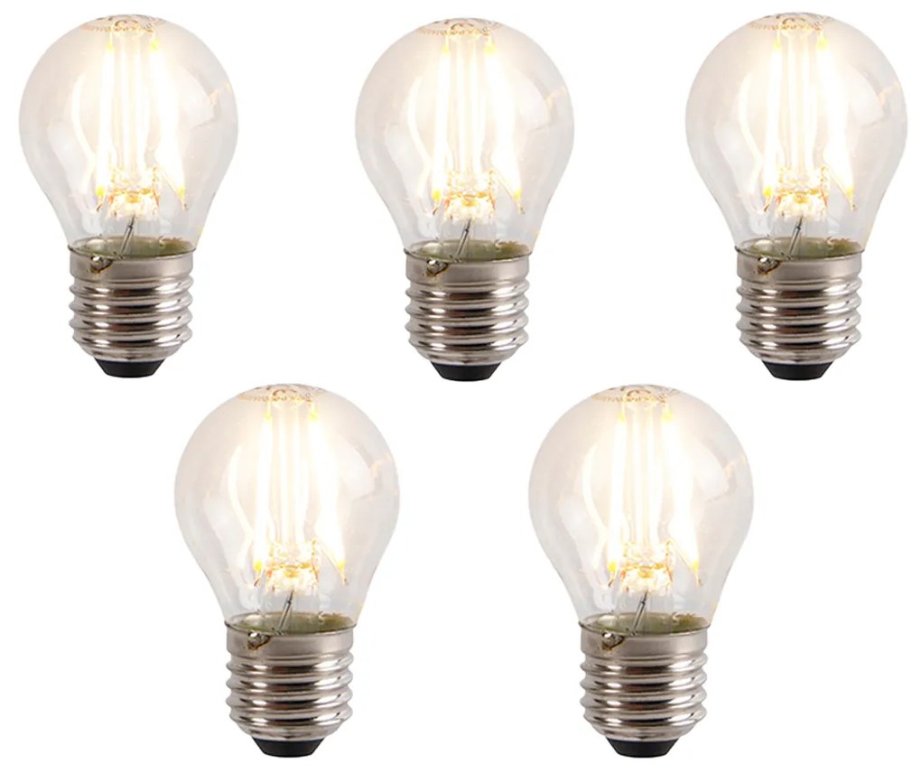 5 db-os E27 3 fokozatban szabályozható LED izzó szett P45 5W 700 lm 2700K