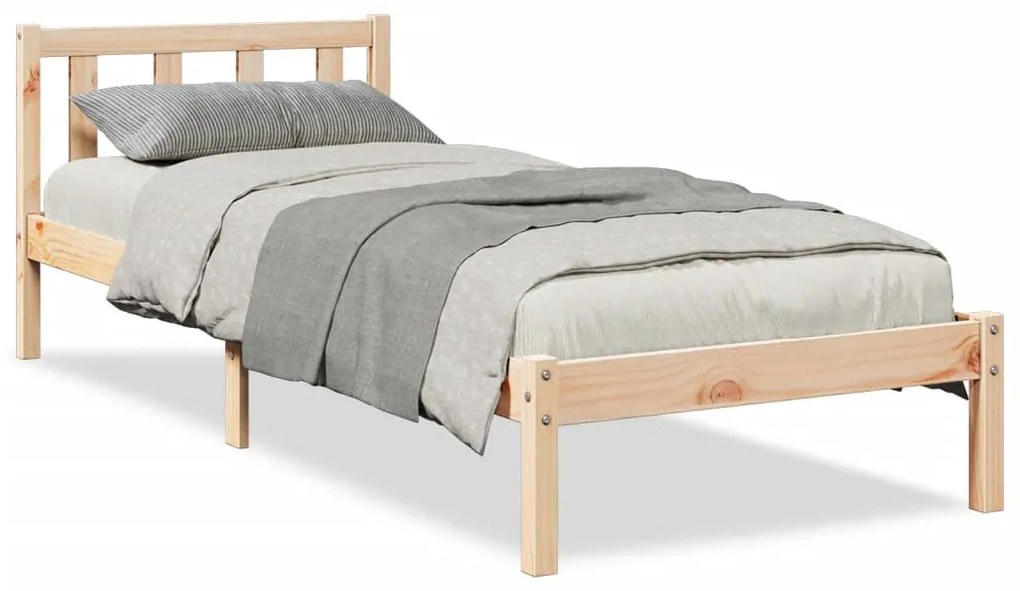 tömör fenyőfa extra hosszú ágykeret matrac nélkül 90 x 220 cm