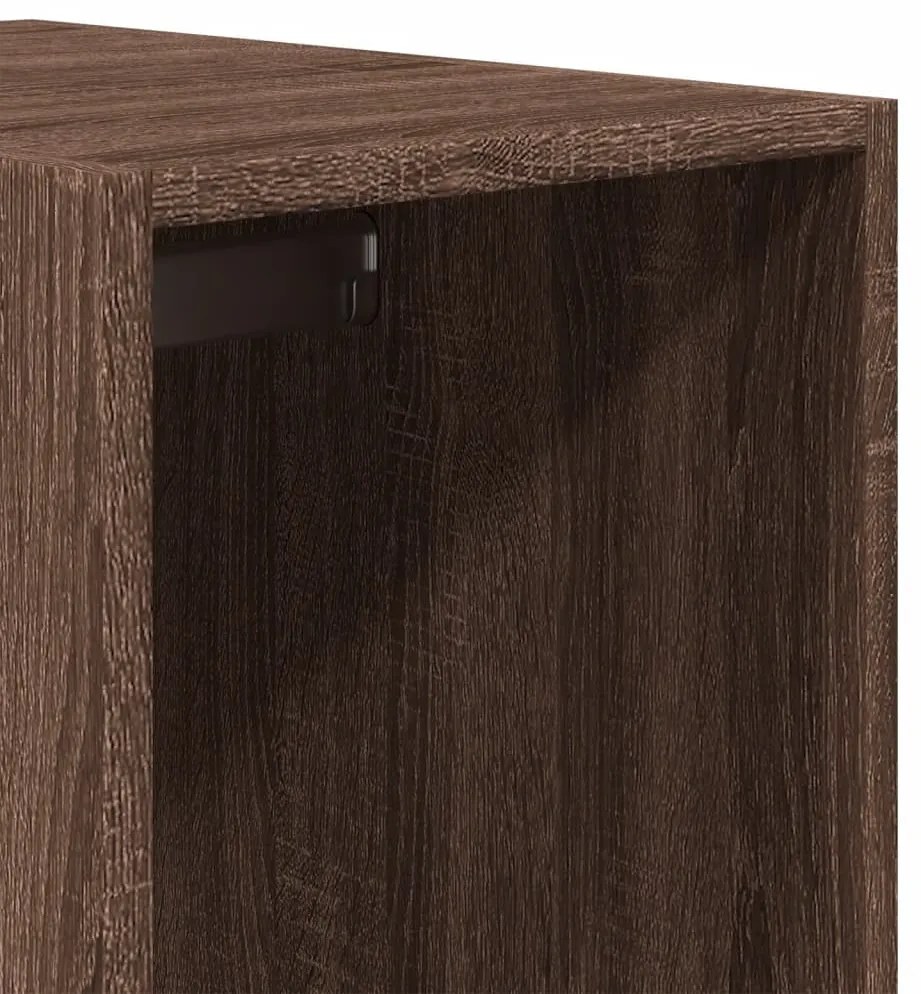 vidaXL barna tölgy színű szerelt fa ruhásszekrény 30 x 50 x 200 cm