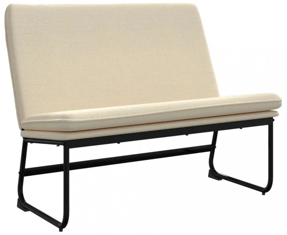 krémszínű szövetpad 100 x 75 x 76 cm