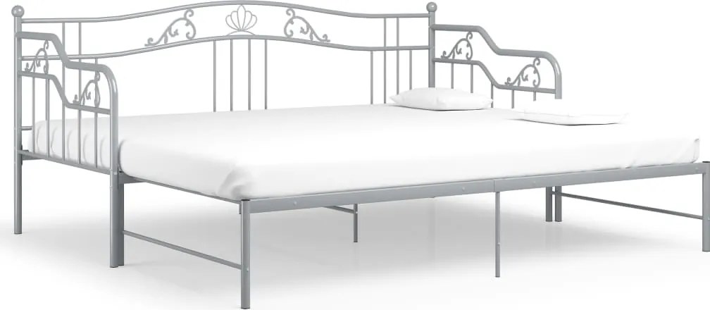 vidaXL szrüke fém kihúzható kanapéágy-keret 90 x 200 cm