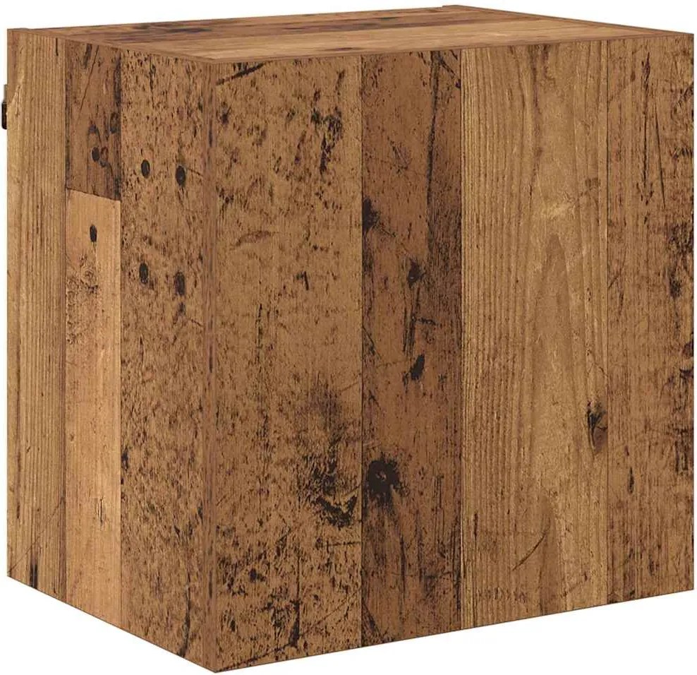 vidaXL TV Fali Szekrény Falra szerelhető Öreg fa 40,5x30x40cm Faanyag
