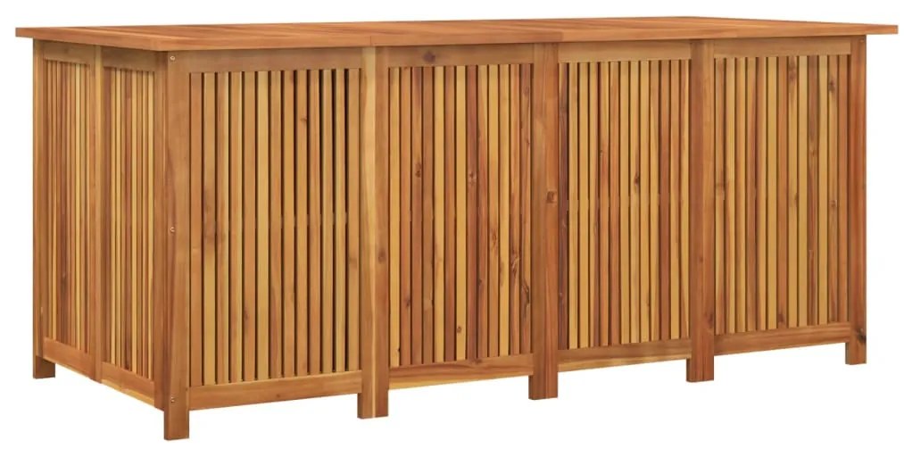 tömör akácfa kerti tárolóláda 175x80x75 cm