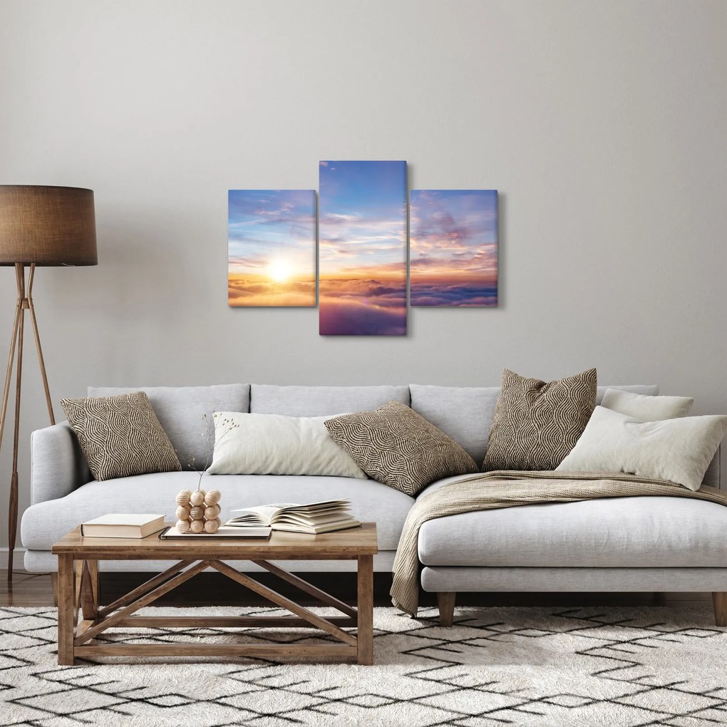 Kép - Naplemente a felhők felett (90x60 cm)