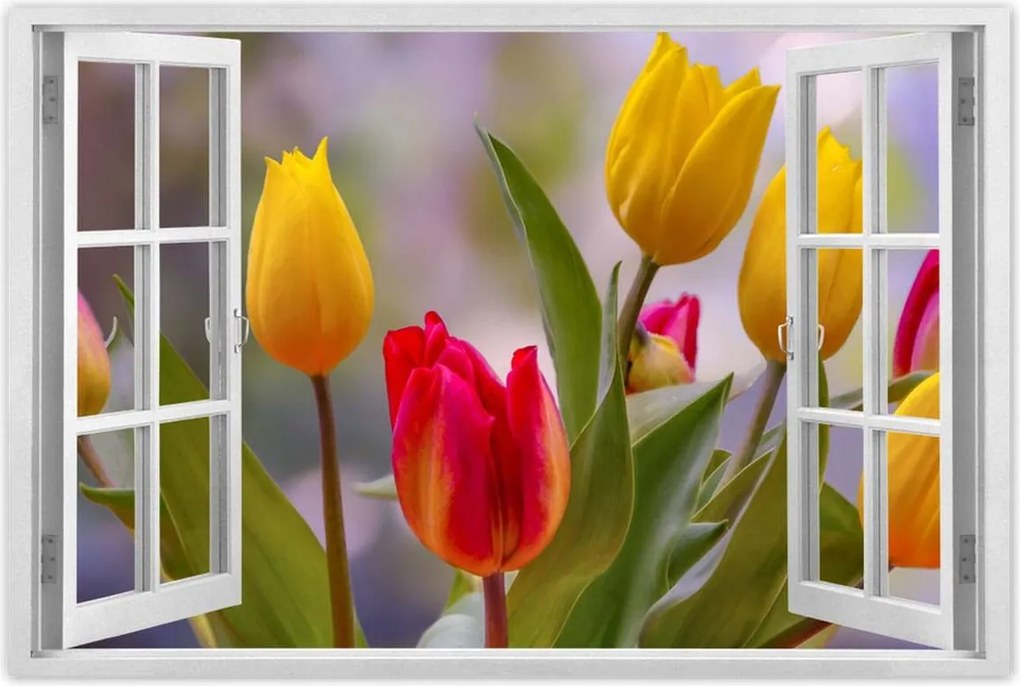 Poszterek 90x60 Tulipánok Virágok