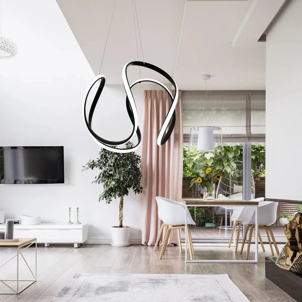 Elegáns, modern LED mennyezeti lámpa távirányítóval arany