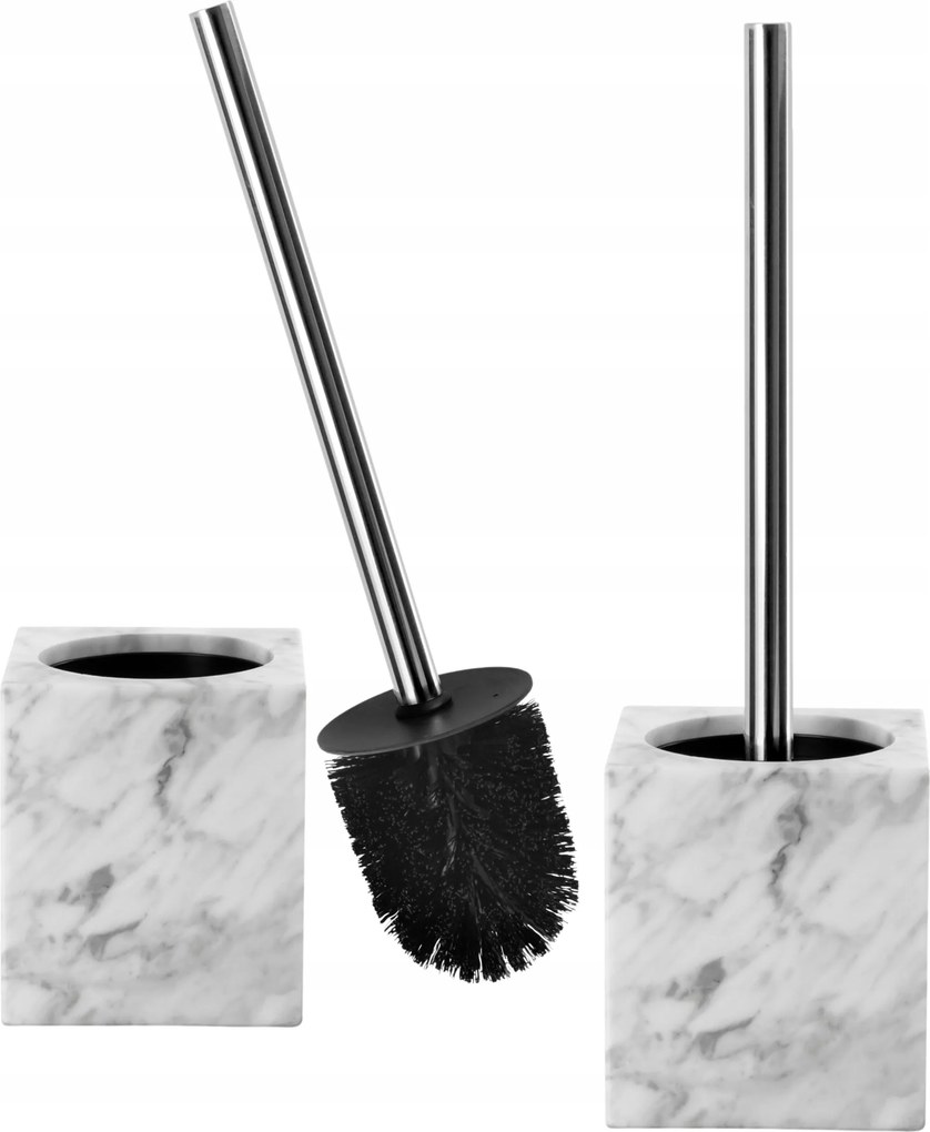 Wc kefe tartályral Természetes márvány fehér-ezüst