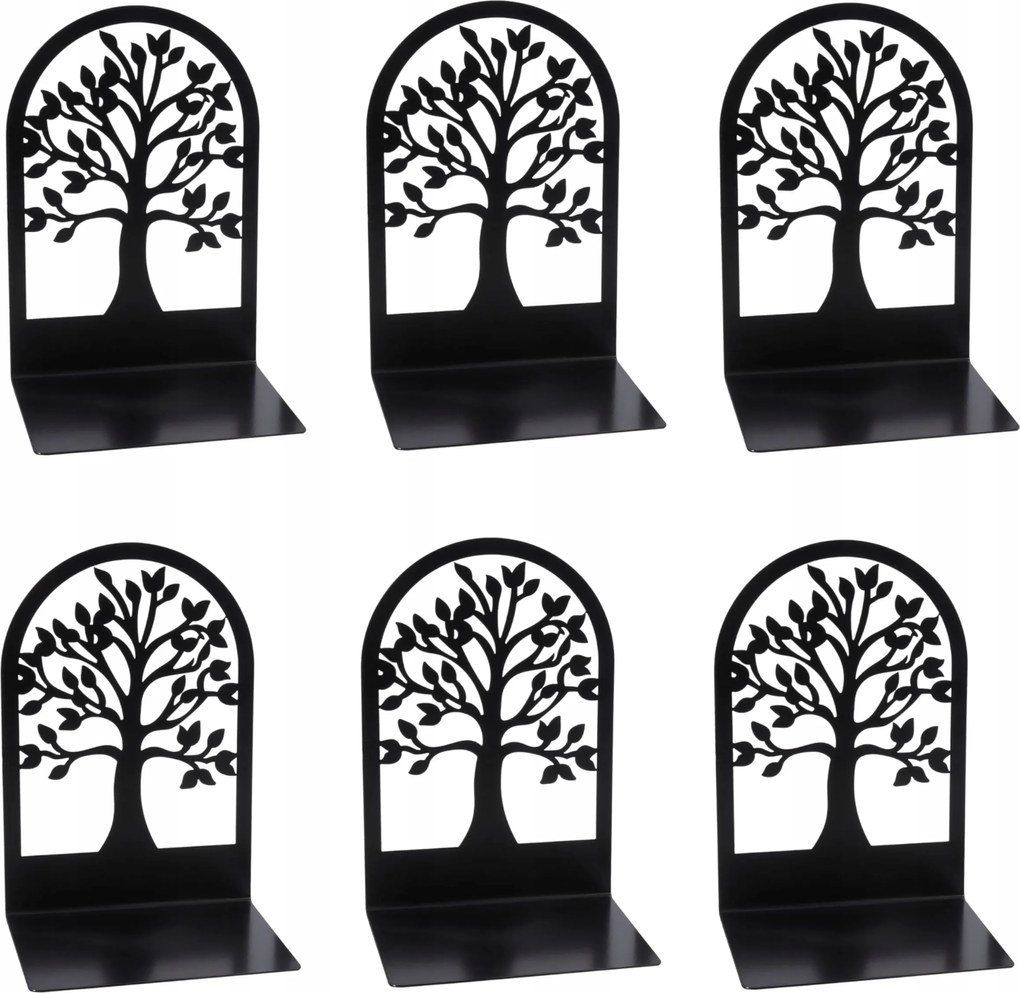 Könyvtámasz Csúszásgátló Fém Fekete Könyvtámasz Állvány 6 Db