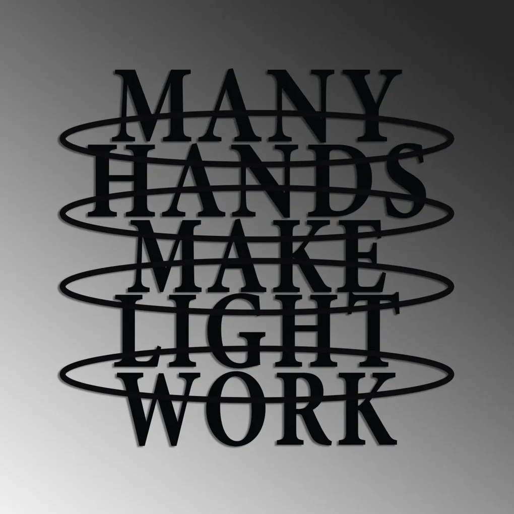 Hands fém fali dekoráció, 38×37 cm