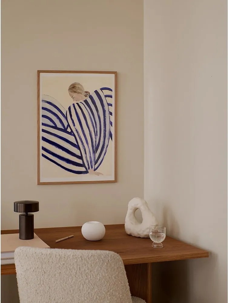 Poszter 50x70 cm Blue Stripe at Concorde – Sofia Lind – The Poster Club