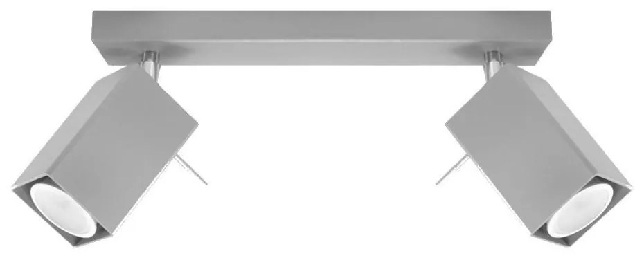 Sollux SL.0456 - MERIDA 2xGU10/40W/230V szürke spotlámpa