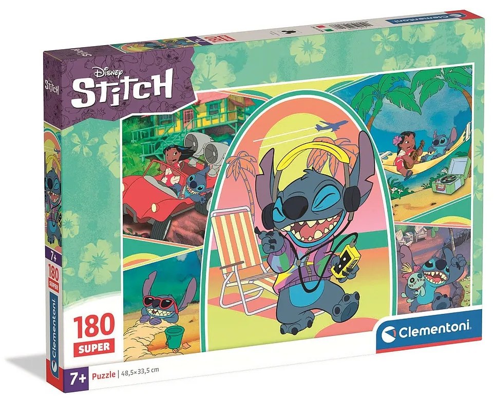 Disney Lilo és Stitch, A csillagkutya Summer 180 db-os puzzle Clementoni