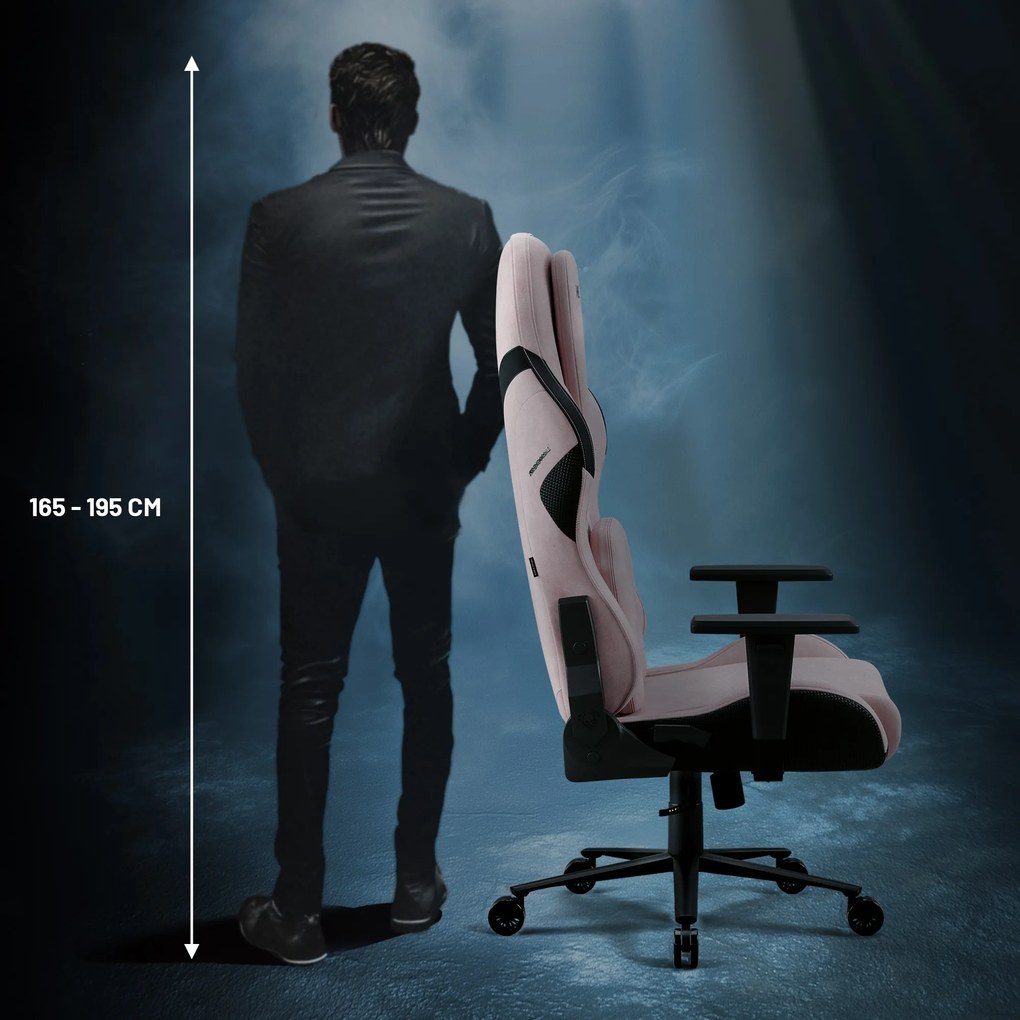 Gamer szék Normal Size, fekete-rózsaszín: Diablo X-One Prime Akira Pink