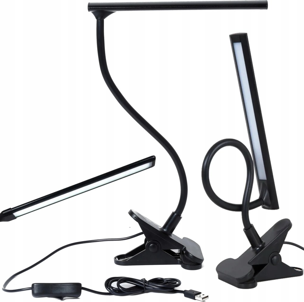 Lámpa Asztali lámpa Led Éjjeli Csipesz 1,6M Hosszú Usb kábel