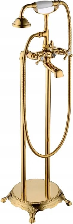 Kádtöltő Csaptelep Szabadon Álló Arany Retro Szett