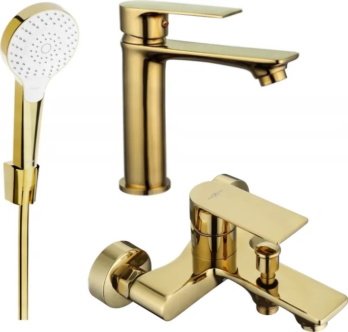 Mexen Royo R05 kád szett, arany - 72203R05-50