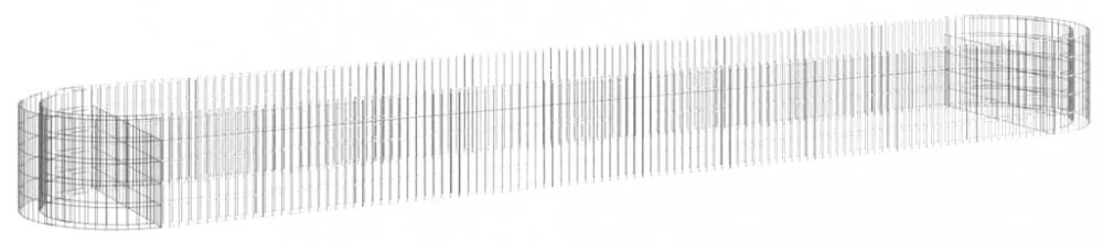 horganyzott vas gabion magaságyás 600x100x50 cm