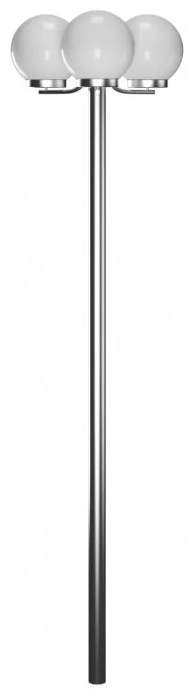 kerti lámpaoszlop 3 burával 220 cm