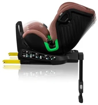 Lionelo - HARMONY i-Size forgatható autós gyerekülés alappal 40-150 cm téglavörös