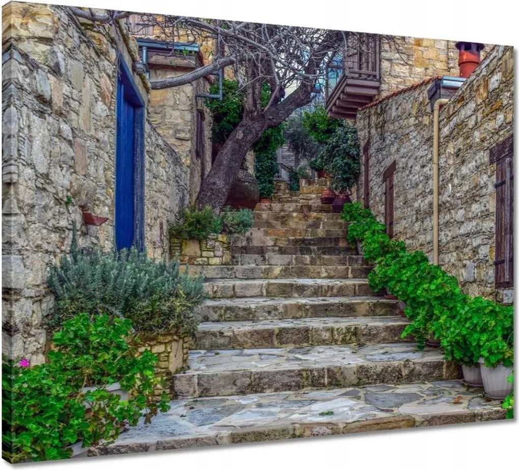 Vászonkép 50x40 Provence Lépcsők Kő