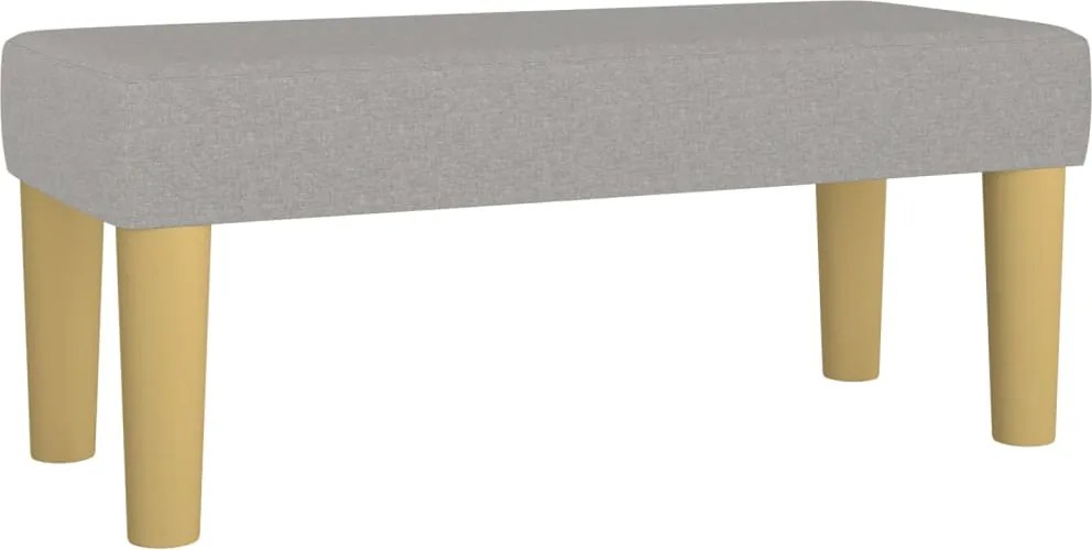 vidaXL világosszürke szövet pad 70 x 30 x 30 cm