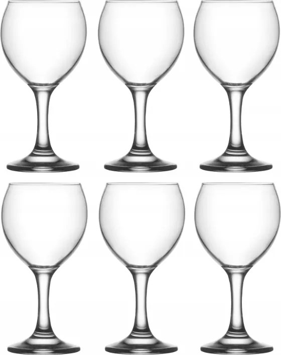 Lav Misket Pohár Szett 6 db-os Víz Borospohár Szett 210 ml