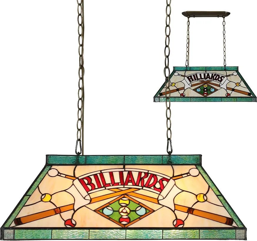 Prezent TIFFANY BILLIARD 1715 Függőlámpa 3x60W/E27 IP20