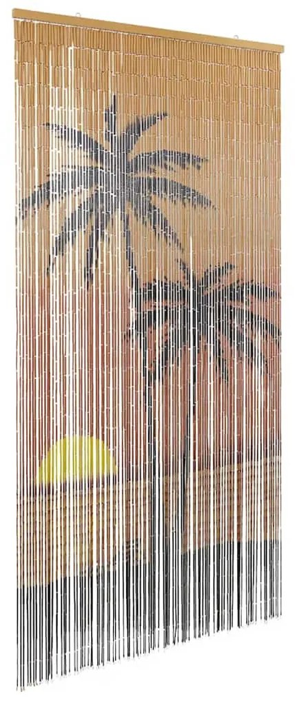 rovaros ajtófüggöny pálmafa nyomtatás 100x200 cm bambusz