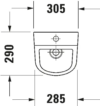 Duravit 828300000 - D-CODE piszoár, felső bekötés, hátsó lefolyás, kerámia/fényes fehér
