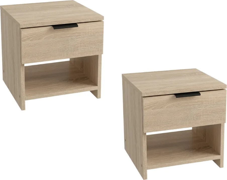 HAVANA éjjeliszekrények (2 db), sonoma tölgy