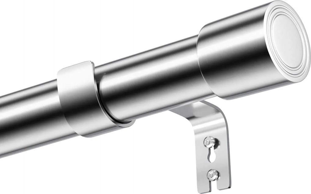 Egyszemélyes kihúzható függönykarnis ezüst 60-315cm