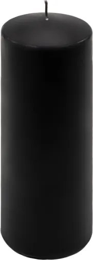Oszloposgyertya szett  2 db magasság 20 cm  Ø 7,5 cm fekete