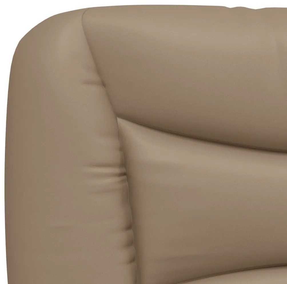 cappuccino színű műbőr fejtámla párna 120 cm
