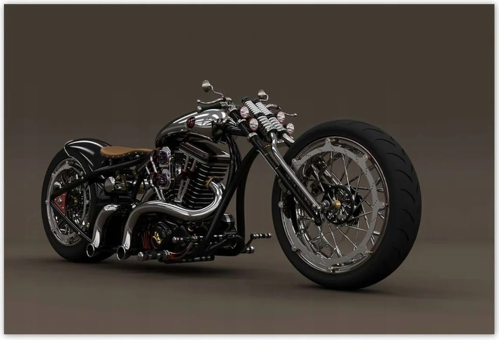 Poszterek 200x135 Chopper Motorkerékpár Motor