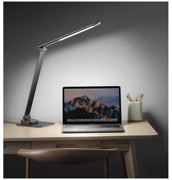 LED állítható asztali lámpa USB-vel LED/7,5W/230V 3000K/4000K/5500K antracit