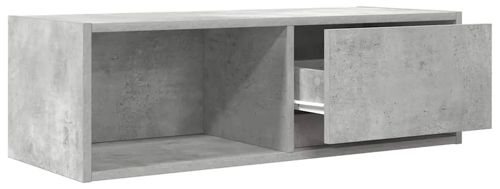 betonszürke szerelt fa TV-szekrény 80x31x25,5 cm