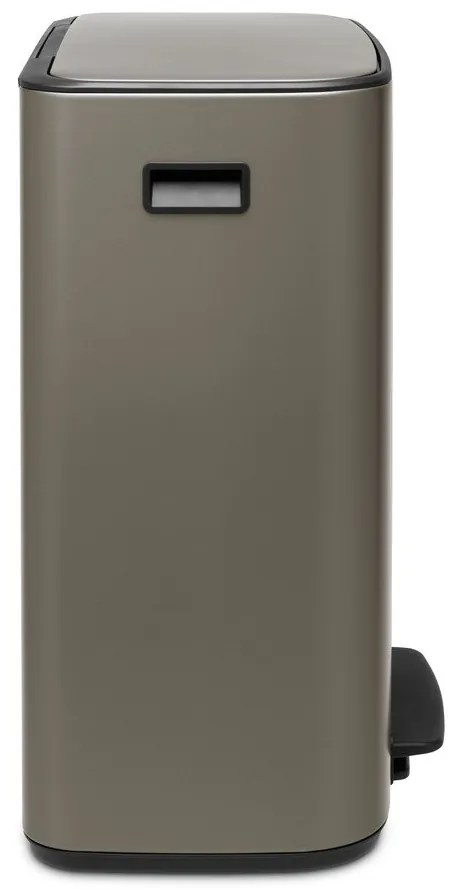 Szürke acél pedálos szemetes 60 l Bo – Brabantia