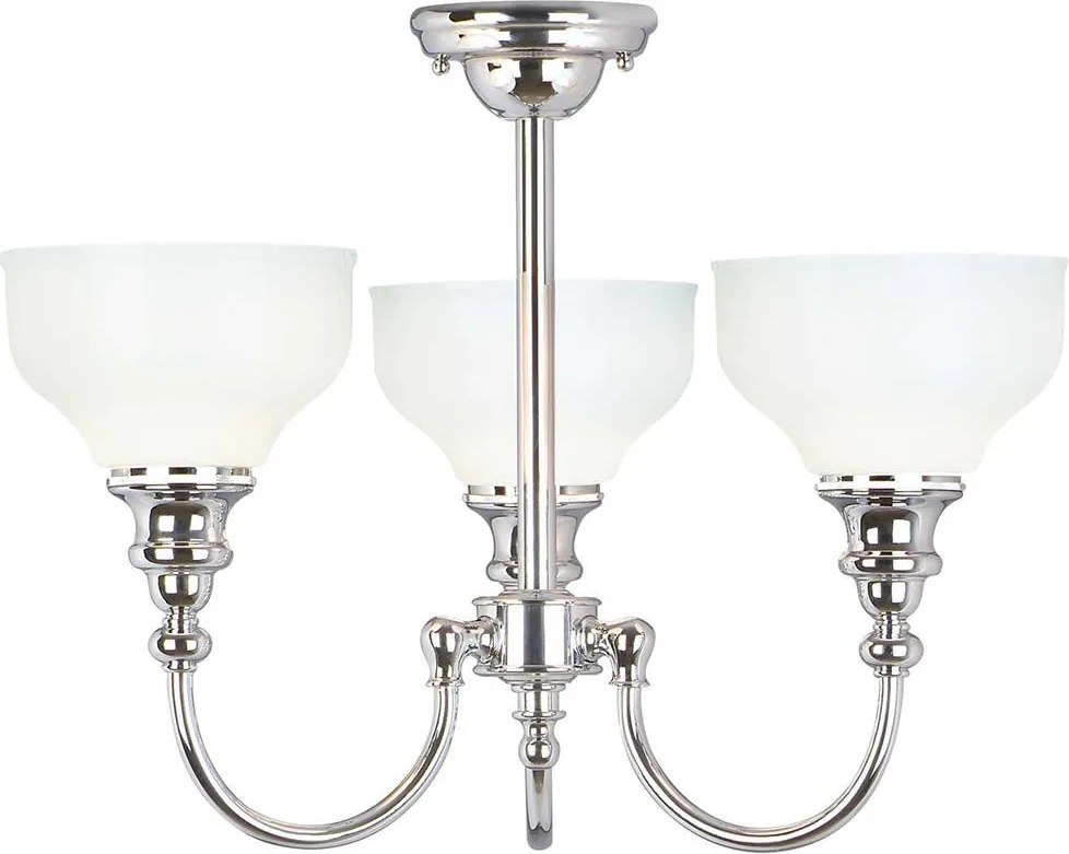 Elstead glamour klasszikus fürdőszobai lámpa cheadle fehér króm elsbath-cd3 IP44
