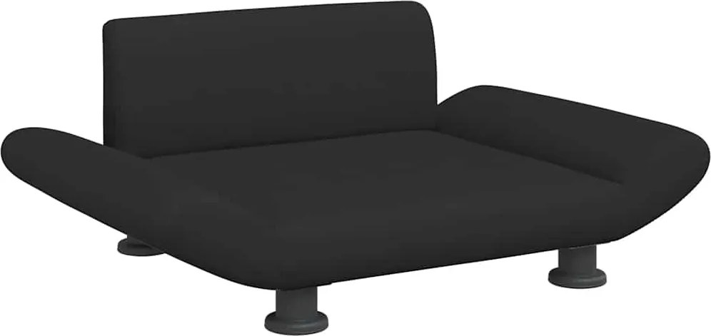 vidaXL fekete szövet kutyaágy 70 x 45 x 28 cm