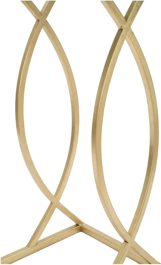 Tárolóasztal üveg asztallappal 25.5x45.5 cm Glam – Mauro Ferretti