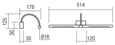 Redo 01-3466 - LED Képmegvilágító KENDO LED/11W/230V 51,4 cm CRI 92 fehér