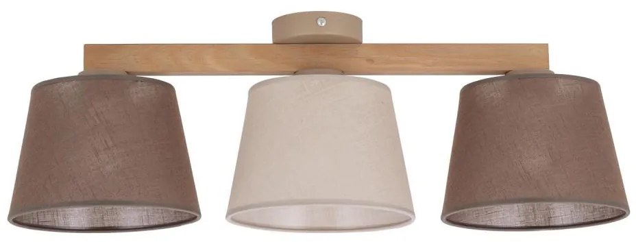 Brilagi - Felületre szerelhető csillár LATTE SABIA 3xE27/15W/230V fenyő/mix