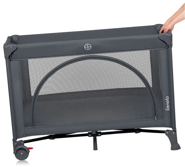 Lionelo - LAURA utazóágy Grey Concrete