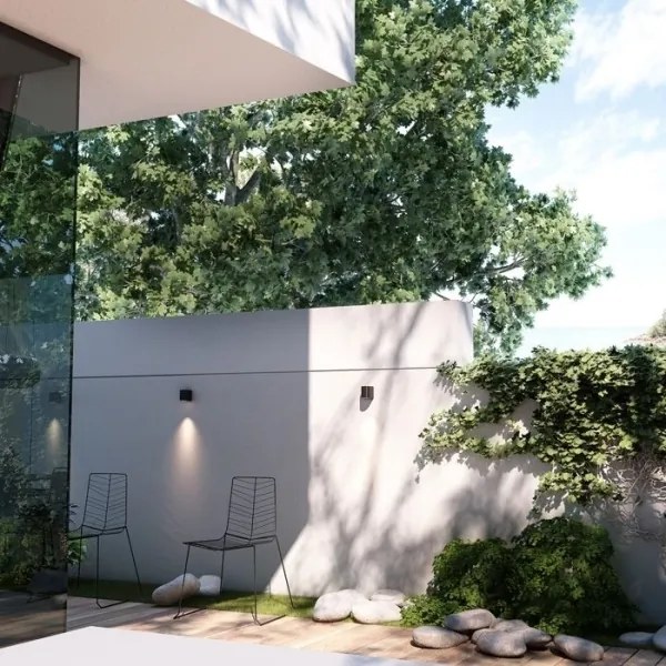 RED - Design Rendl -R12027- LED Kültéri fali lámpa ZACK LED/3W/230V IP54