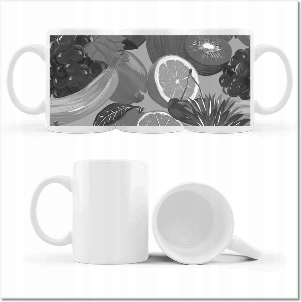 Fotó bögre Citrus szürke Gyümölcsök