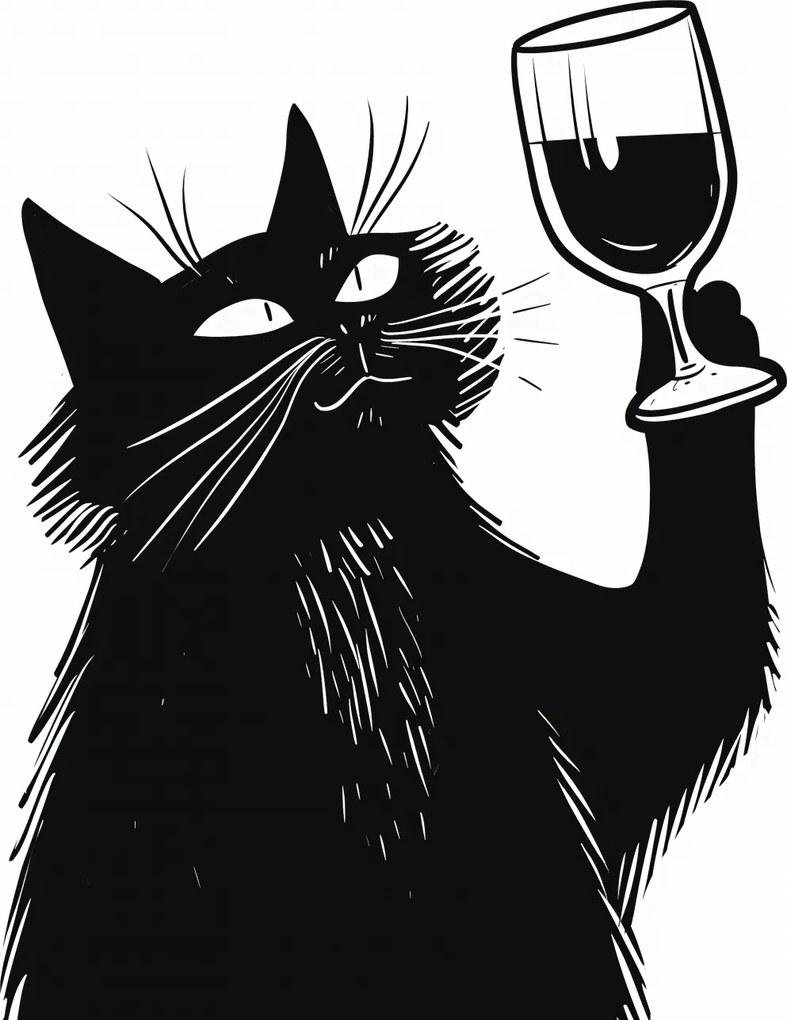 Poszter 40x50cm Macskavirtuóz